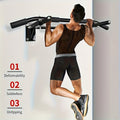 Wall-Mounted Indoor Pull-Up Crossbar — Home Gym Strength Training Equipment Easy Install