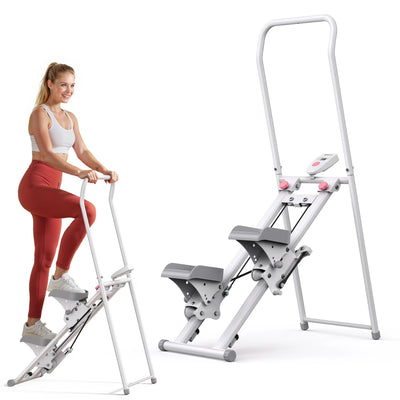 MERACH Stair Stepper Vertical Climber — Compact Folding Full-Body Home Gym Cardio Machine