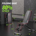 Adjustable Folding Weight Bench 880LBS — Multi-Function Full Body Home Gym Bench