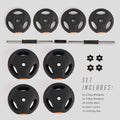 Adjustable Dumbbell Set 2kg-45kg — Quick Adjustment Home Gym Free Weights Multiple Colors