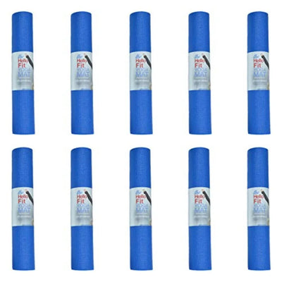 10-Pack Non-Slip Yoga Mat Set 88x24 — 4mm Thick Non-Toxic Gym & Fitness Exercise Mats