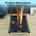 Walking Pad Treadmill with Incline — 2.5HP Low Noise Under Desk Portable Home Treadmill