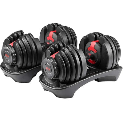 Digital Adjustable Dumbbells Set 24kg 52.5lbs