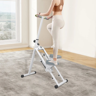 Adjustable Floor Standing Stair Stepper 76x41cm — Daily Home Fitness Cardio Machine