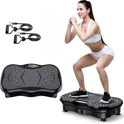 Magnetic Vibration Plate Exercise Machine 200 Speed Settings 330lb Capacity Home Fitness