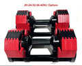 Decagonal Adjustable Dumbbell Set 40kg — Quick Adjust Home Gym Free Weights