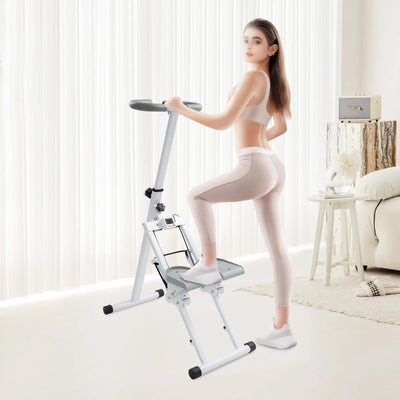 Adjustable Vertical Stair Climber — Foldable Full Body Home Gym Workout Stepper 1.2mm