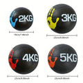 Rubber Medicine Ball Set 4-9lb — Non-Bouncy Weighted Ball for Squats Wall Balls & Balance Training